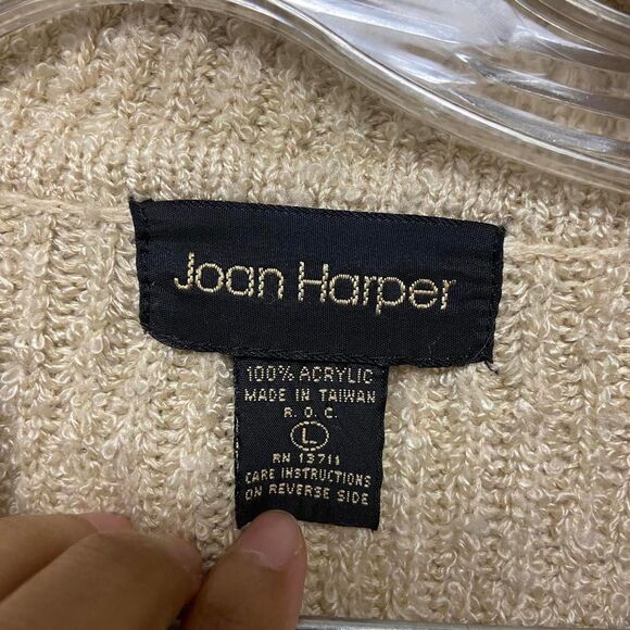 Joan Harper cream open cardigan size L - Picture 4 of 5